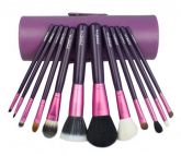 Estojo com 12 pincéis Zoreya - Roxo