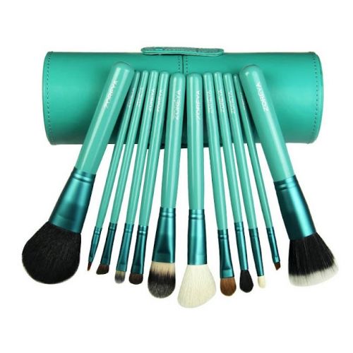 Estojo com 12 pincéis Zoreya - Verde